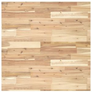 VidaXL Dessus de table carré 80x80x2 cm bois massif d'acacia