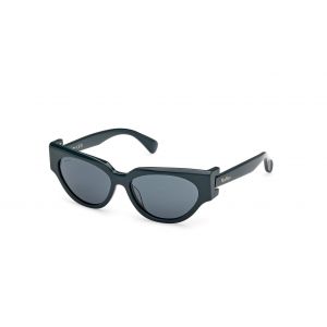 Max Mara Femme MM0139 CLIP-1 96N Lunettes de soleil Acétate Vert Vert Cat Eye Normale