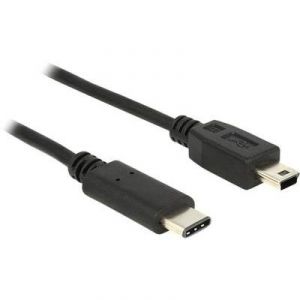 Image de Delock 83603 - Câble USB Type-C 2.0 mâle / Mini-B mâle 1 m noir