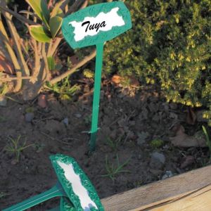 Astuceo MARQUE-PLANTES lot de 5 + 6 ETIQUETTES