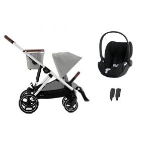 CYBEX - Poussette Duo Gazelle S SLV + Cloud T Stone Grey