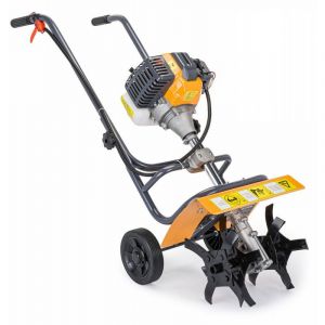 Image de Hucoco POWER TOOL | Motobineuse t rmique 3,8KW 6500/min | Cylindrée 52cm3 | Motoculteur à essence | Outil jardin gazon pelouse Jaune