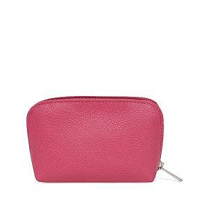 Hexagona Porte-Monnaie - pour Femme - Collection Confort - Fuchsia - en Cuir de Vachette grain&eacute;