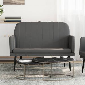 VidaXL Banc Gris 107x80x81 cm Similicuir