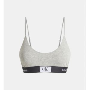 Calvin Klein Brassière triangle signature Gris - Couleur Gris - Taille L