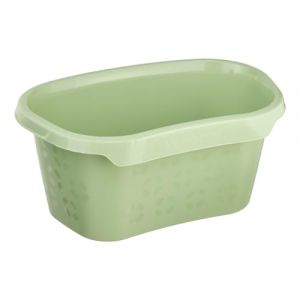 Keeeper Bac à Linge avec Support pour les hanches, 30,5 l, 57,5 x 38,2 x 26,5 cm, Tilda Eco Line, Vert (Eco Grass Green)