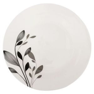 Secret de Gourmet - Service de Table 18 Pièces "Lila" 26cm Blanc & Noir