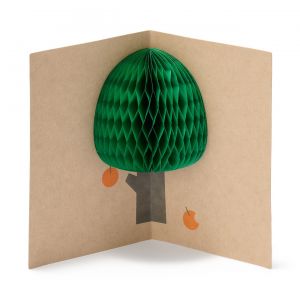 Carte pop-up en nid d'abeille - Arbre fruitier