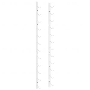 VidaXL Casier à vin mural pour 12 bouteilles Blanc Fer