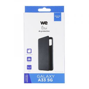 WE Etui de Protection Compatible avec [SAMSUNG GALAXY A33 5G] - Housse Fine en PU avec Technologie Absorption des Chocs & Finition Premium Avec Fenetre [Shock Absorbtion]