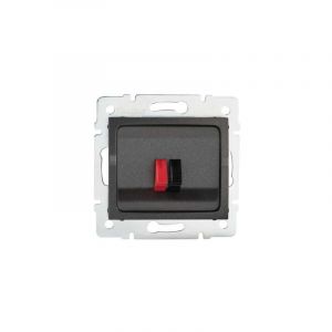 Kanlux Prise Haut-parleur Encastrable LOGI Graphite
