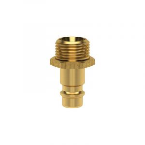 Lot de 10 connecteurs d'embrayage &agrave; air comprim&eacute; ES 14 NA - Filetage ext&eacute;rieur DN 7,2 - Laiton nu