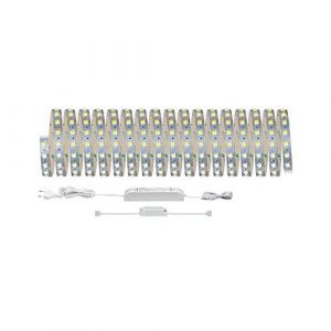 Paulmann SmartHome 70565 MaxLED Bande lumineuse LED Tunable White avec 1 x 47 W à intensité variable Argent 3000 K