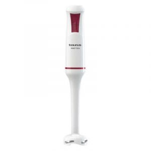 Taurus Batidora de mano 750W 2 velocidades blanco acero inoxidable función turbo y apta lavavajillas