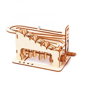 Dam Maquette en bois 3d, design de piste &agrave; billes. 78 pi&egrave;ces.