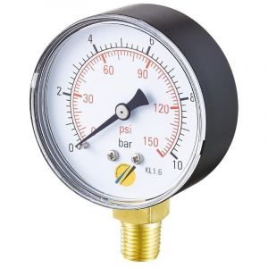 MTD France Manomètre sec Radial 0 + 12 bars 1/4' - Ø63