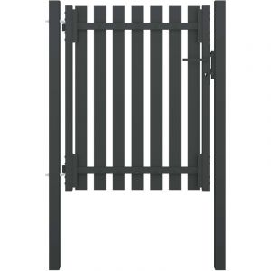 Image de VidaXL Portail de clôture de jardin Acier 1x1,5 m Anthracite