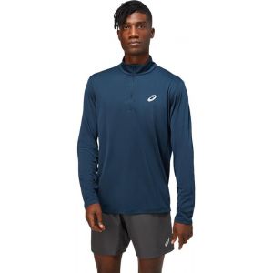 Image de Asics Tshirt Core LS 1/2 ZIP Bleus - Taille L