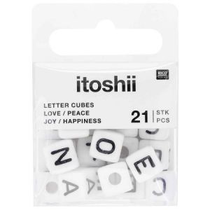 Rico Design Itoshii pack 21 perles ponii love peace happiness joy