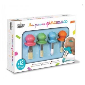 Crea Lign' Coffret Loisir Cr&eacute;atif - Mes Premiers Pinceaux - D&egrave;s 1 an, Blanc