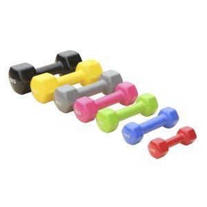 Paire d'haltères vinyle 4kg Sporti