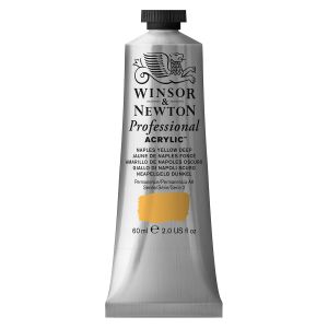 Winsor & Newton Tube de &laquo;Professional Acrylic Colour&raquo; 60ml - jaune de naples fonc&eacute; -