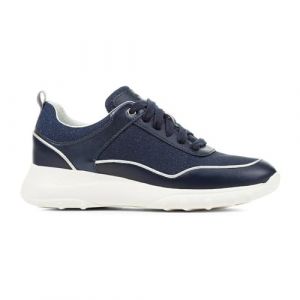 Geox D Alleniee B Basket, Bleu Marine, 39 EU