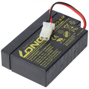 Batterie plomb-polaire Kung Long WP0.8-12, 12V, 0.8Ah avec connecteur AMP