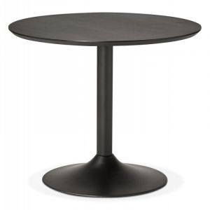 Table de Repas Design "Mescla" 90cm Noir Prix