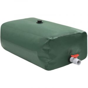 VidaXL Réservoir d'eau avec robinet pliable 500 l pvc Vert