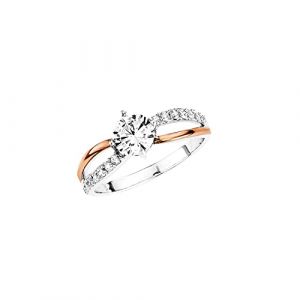 Amor Ring für Damen, 925 Sterling Silber, Zirkonia synth. Ringe 1 ct Weiss (54.99 / 1 ct)