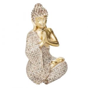 Statuette Bouddha is "Pierre" 19cm Or Prix