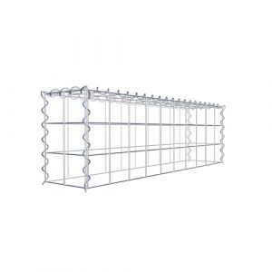 Gabion sur toile type 3 100 cm x 30 cm x 20 cm (L x H x P), maille 10 cm x 10 cm, spirale