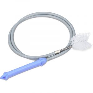 Relaxdays Brosse de drainage de canalisations, 1m de long, flexible, flexible, Spirale de nettoyage pour écoulement,