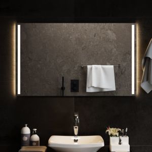VidaXL Miroir de salle de bain &agrave; LED 100x60 cm - N/A