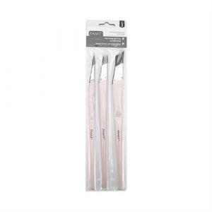 Lot de 3 pinceaux retouc s et finitions poils synt tiques AMT