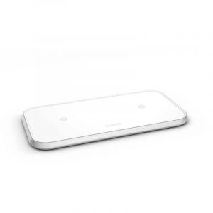 Zens Chargeur sans fil 3-en-1 double - Serie Aluminium - Blanc