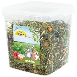 JR Farm Vital-Mix 430 g dans Un Seau (Herbes pour Lapins Nains et rongeurs, compl&eacute;ment Alimentaire)