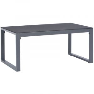 VidaXL Table basse 90x50x40 cm Aluminium