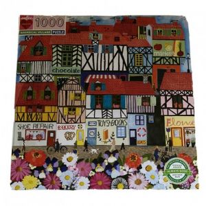 Eeboo Puzzle Whimsical Village - 1000pcs