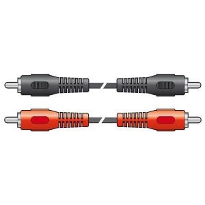 Skytronic Cordon 2x RCA mâle/ 2 RCA mâle, 1.2 m, vrac