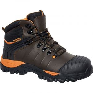 Solidur Chaussures de sécurité hautes marron MONTANA S3 HI CI SRC WR - MONTA-38
