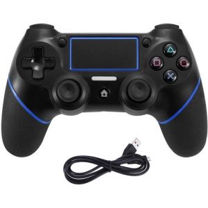 Manette Pour Ps4,Manette Ps4 Sans Fil Remplacer Pour Ordinateur Portable Playstation 4/Pro/Slim/Pc,Contrôleur À Écran Tactile.