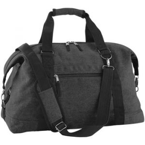 Bagbase Vintage Canvas Weekender - Sac de voyage (30 litres) (Lot de 2) (Taille unique) (Noir vintage) - UTBC4437