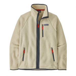 Patagonia Polaire Retro Pile Full Zip blanc bleu - L