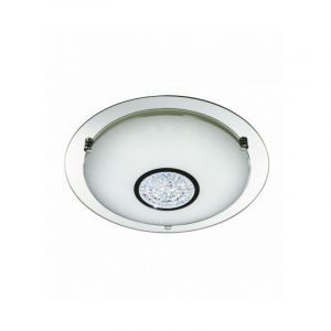 Image de Searchlight Plafonnier salle de bain ip44 led 31cm chrome miroir halo