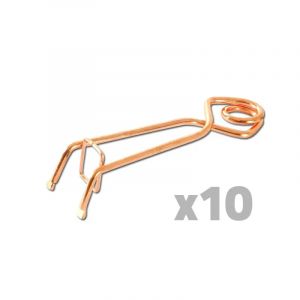 Image de Lot de 10 pi&egrave;ges &agrave; taupe Putange traditionnel acier cuivr&eacute;