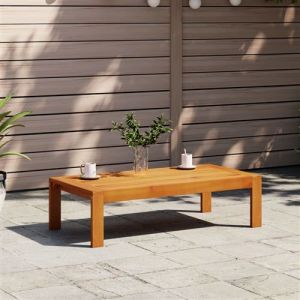 Image de VidaXL Table de jardin 100x50x27 cm bois d'acacia solide, table d&rsquo;ext&eacute;rieur, table basse de jardin, meubles de jardin, table de patio