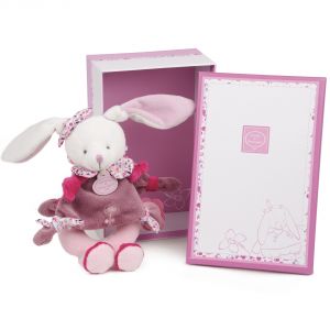 Doudou et Compagnie Hochet Lapin Cerise