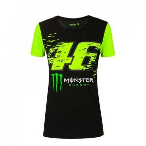 Image de VR46 Tee-shirt femme Replica Monster noir/jaune fluo- XS